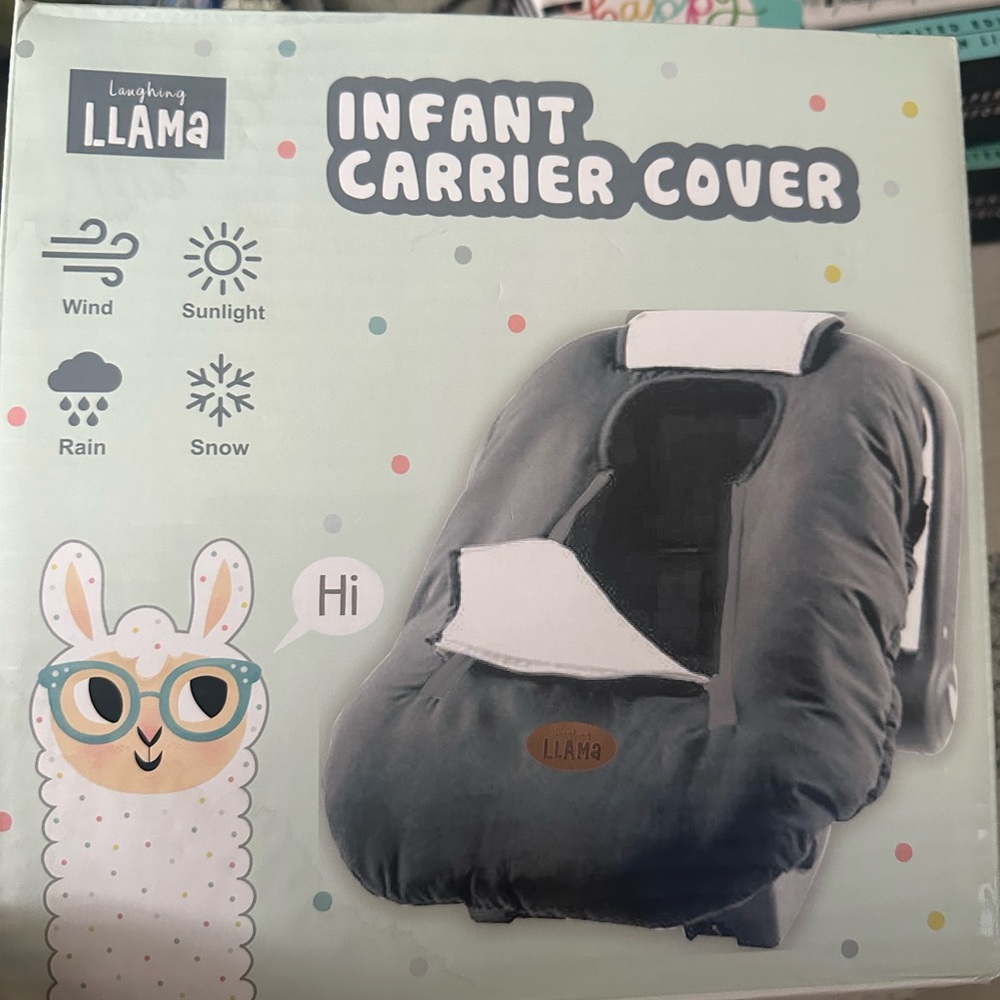 infant carrier cover laughing llama